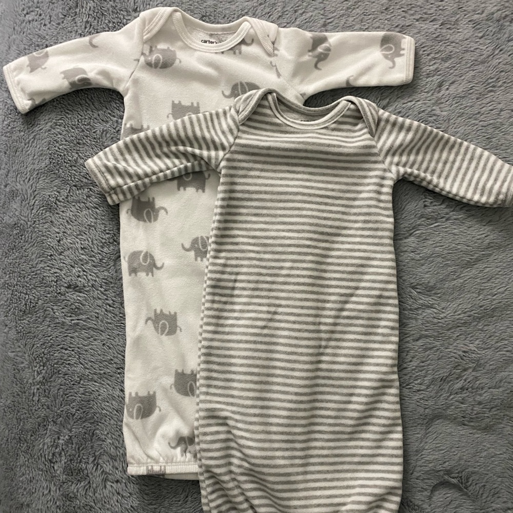 Carter’s Long Sleeve Sleeper Gowns - Newborn